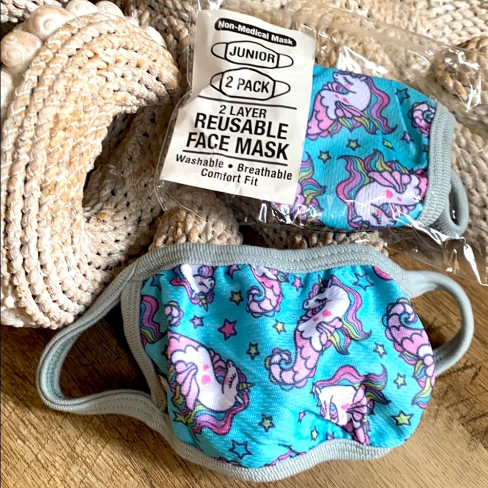 2-pack kids breathable masks